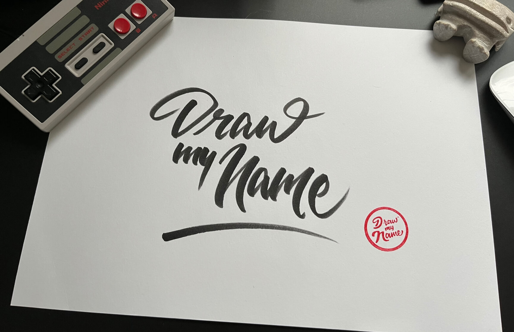 Draw my name as beautiful handlettering calligraphy